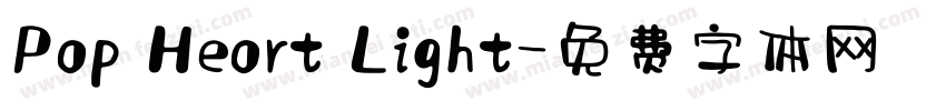 Pop Heort Light字体转换